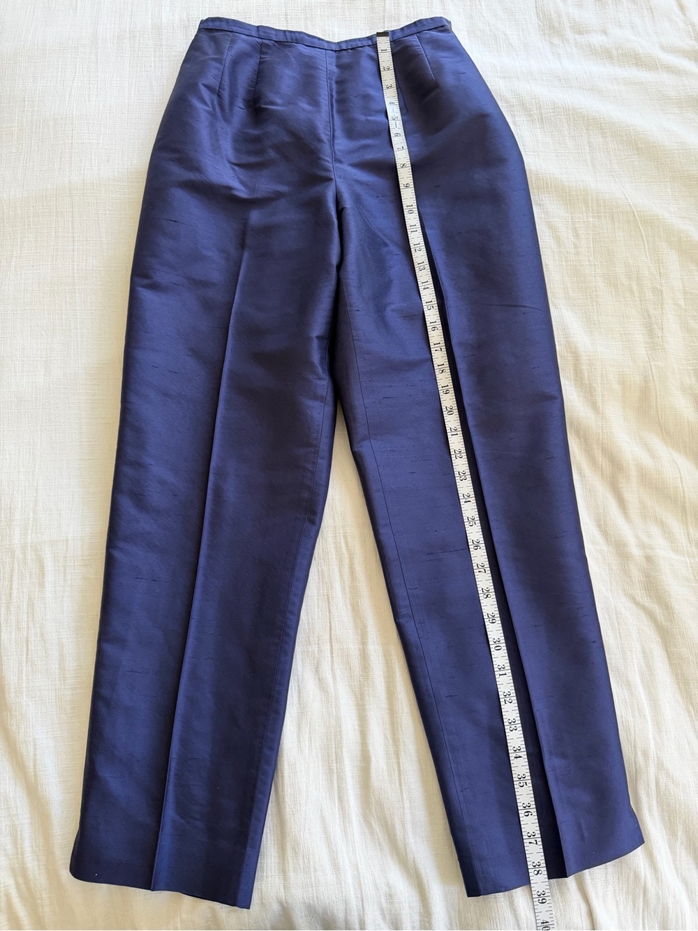 Talbots 100% Silk Shantung Pants Purple Size 4 - Picture 11 of 13